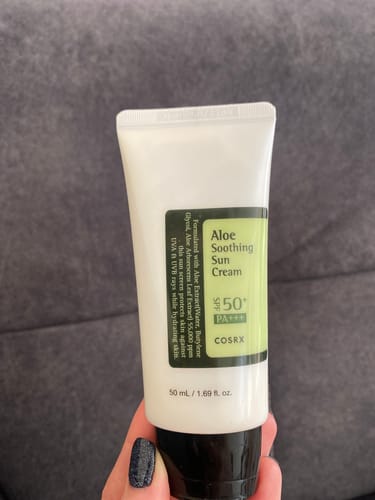 Customer photo review of COSRX Aloe Soothing Sun Cream SPF50+ PA+++ apsauginis kremas nuo saulės (SPF 50)