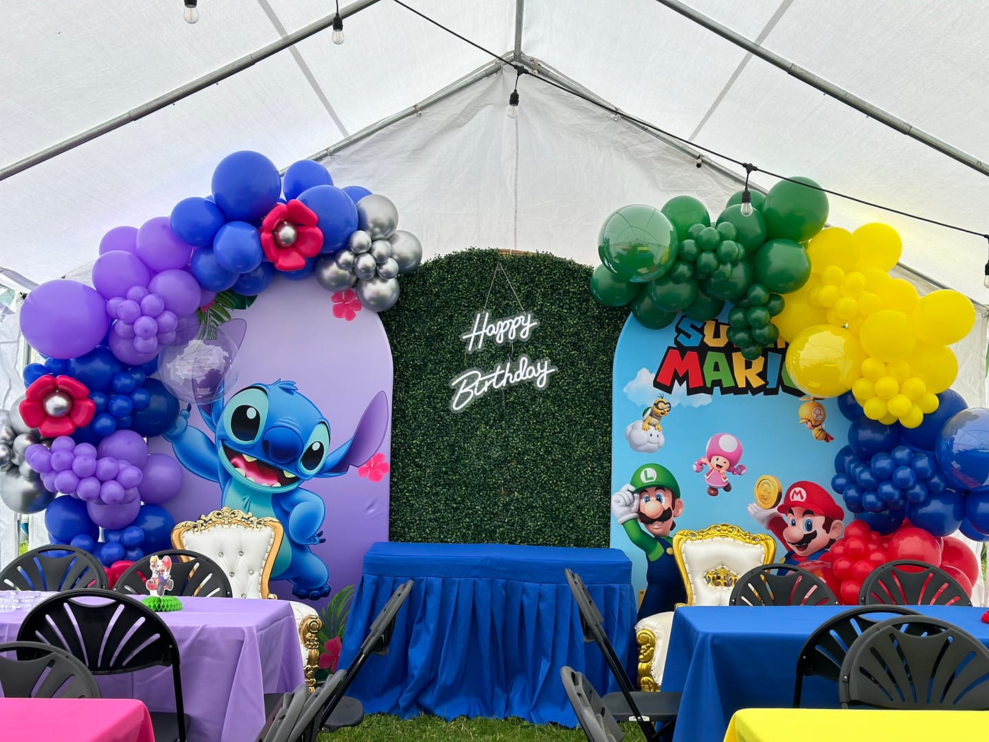 Customer photo review of Chiara Backdrop Wall Set, Arched Wall Set Birthday&Baby Shower&Wedding Party Decoration