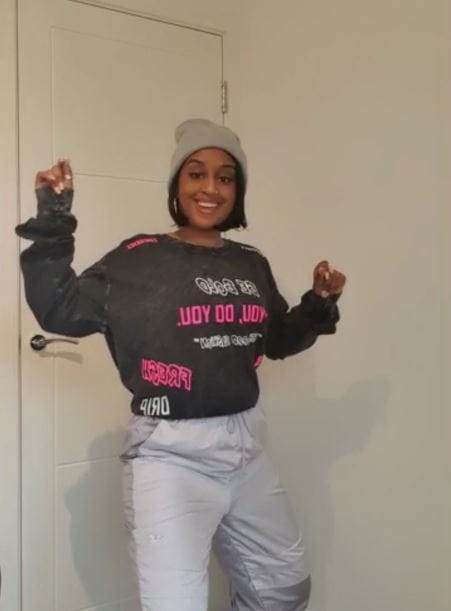 Customer photo review of Be Bold 'Slogan' Washed Sweatshirt