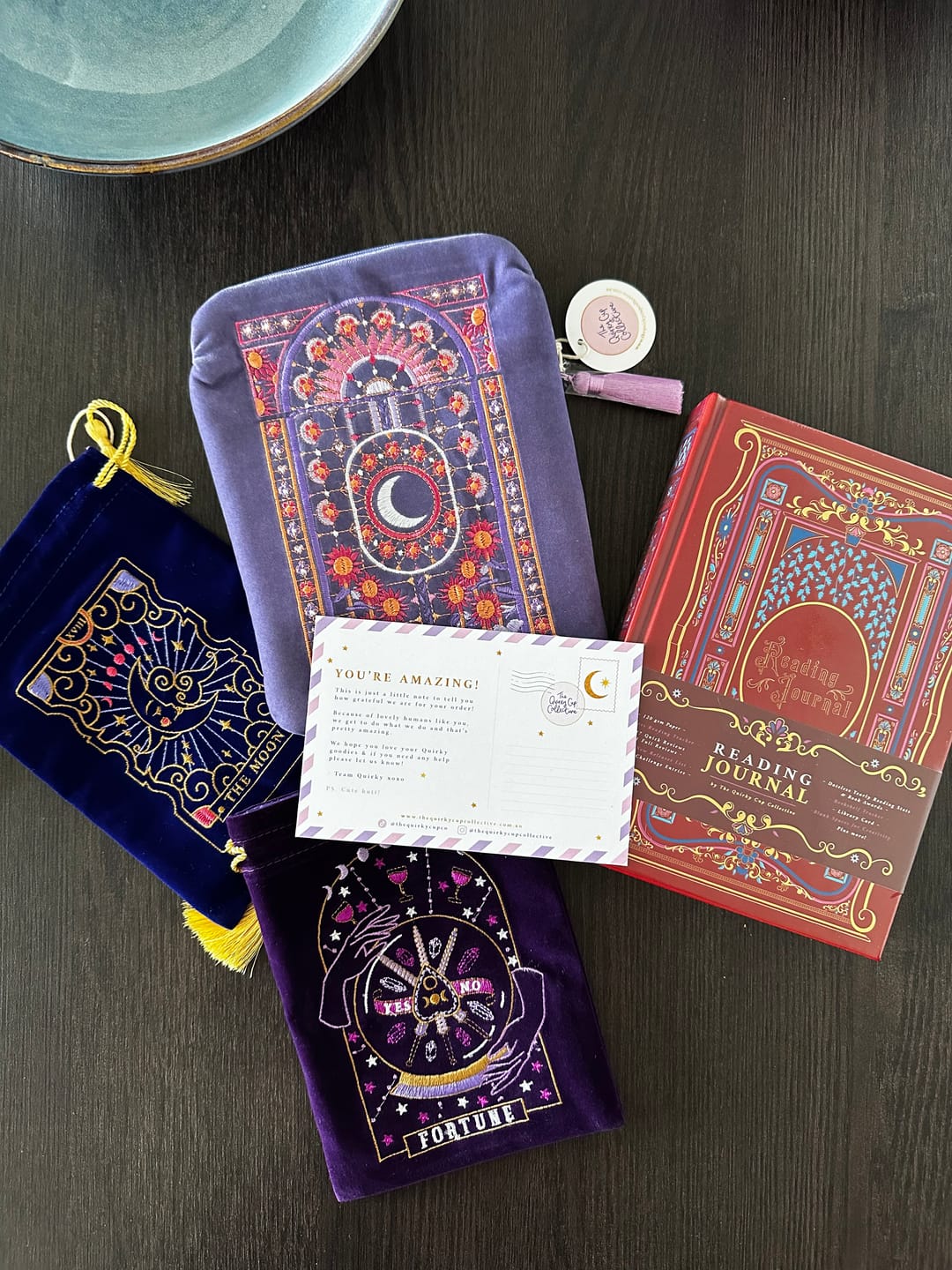 Customer photo review of Good Fortune Tarot Deck Pouch