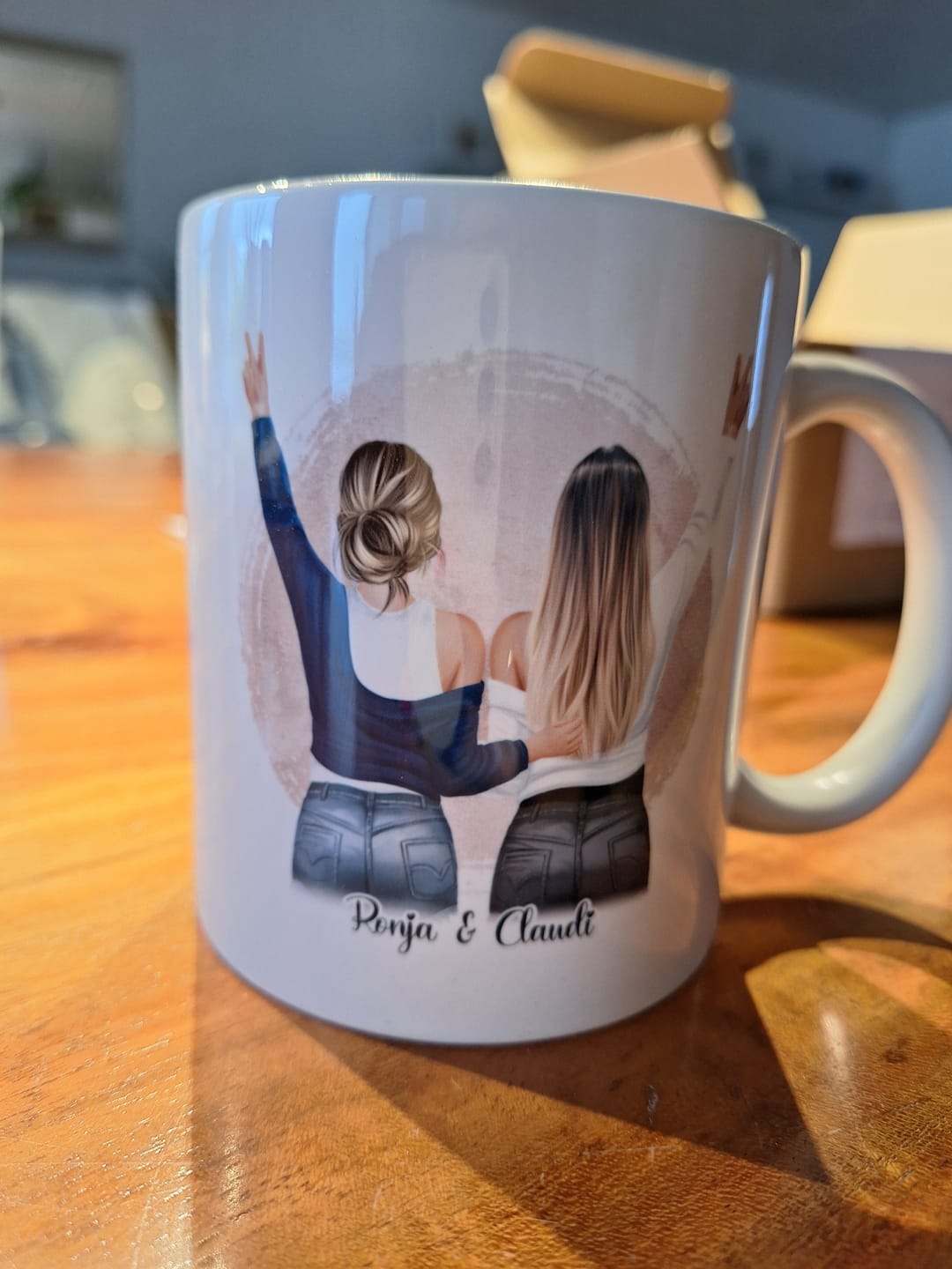 Customer photo review of 2-3 Freundinnen Tasse Personalisiert
