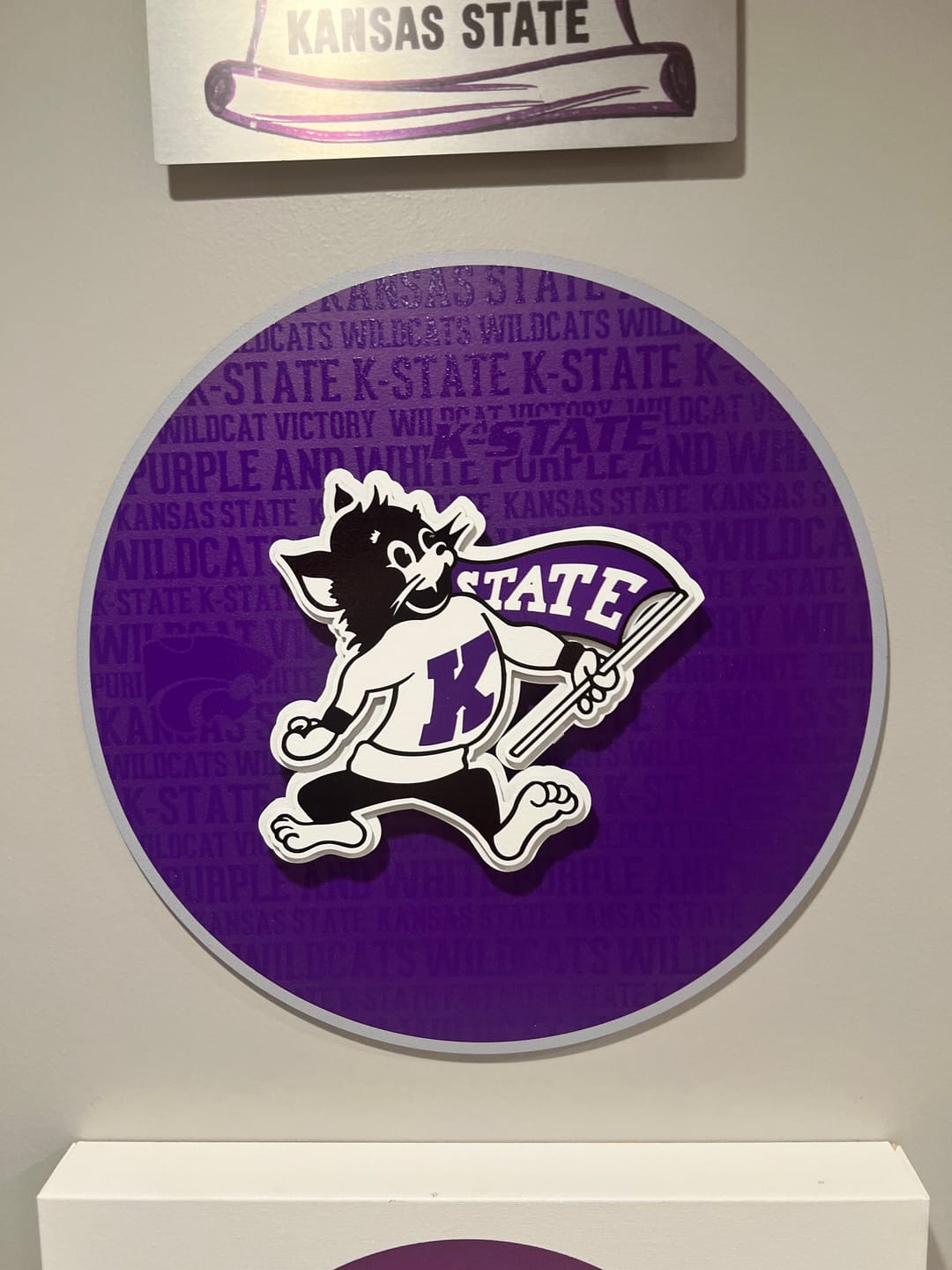 Customer photo review of Kansas State Wildcats  CRAFT SERIES 3D Embossed Metal Wall Art