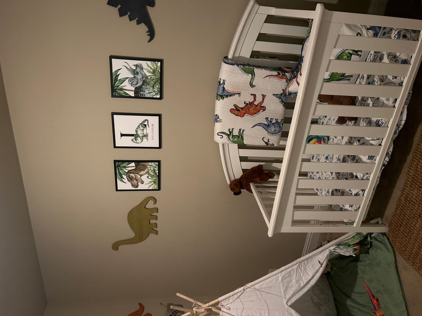 Customer photo review of Dinosaur & Name Prints