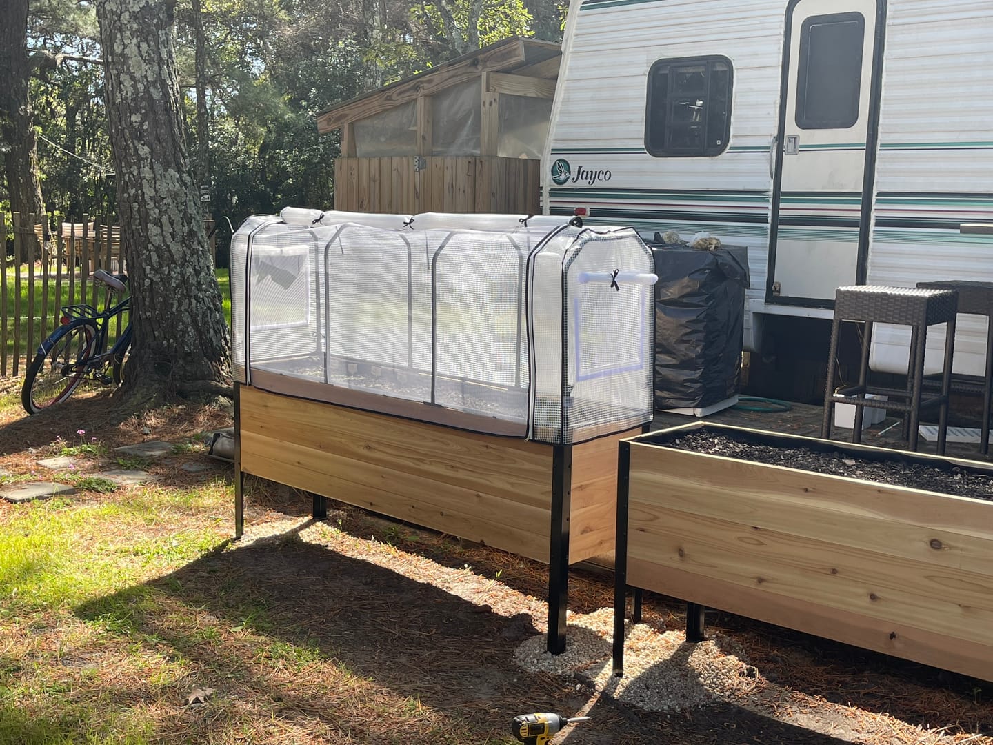 Customer photo review of Greenhouse Cover