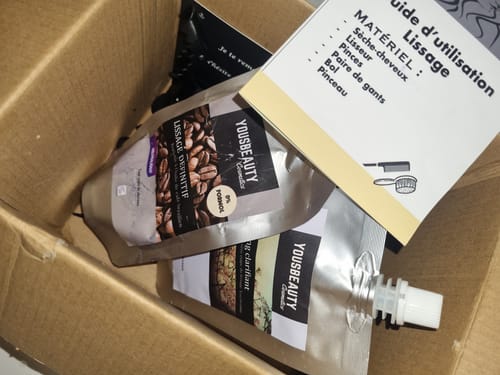 Customer photo review of KIT LISSAGE CAFE DÉFINITIF