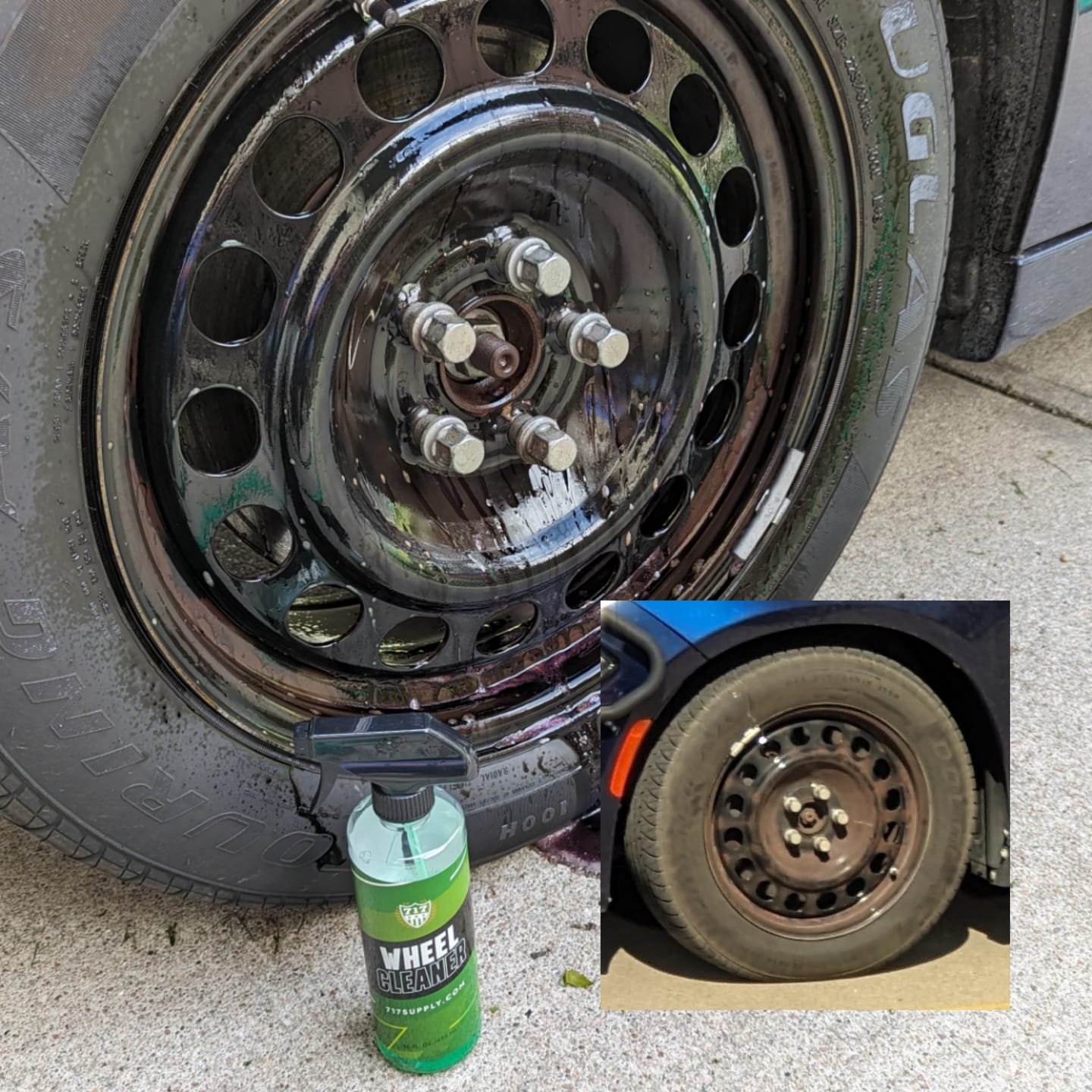 Customer photo review of 717 Supply Wheel Cleaner