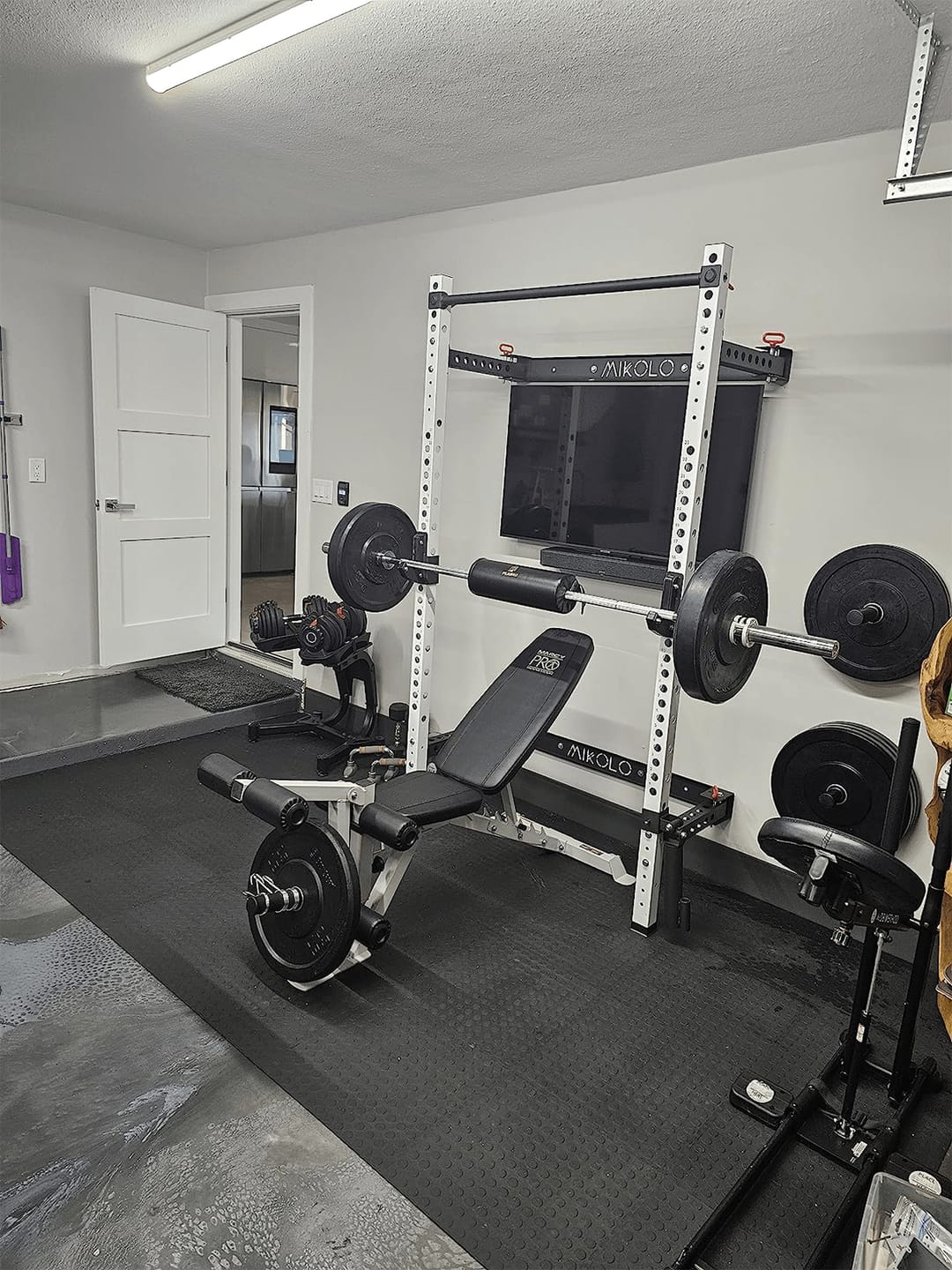 Customer photo review of FOLDGYM™ Wall Mounted Folding Squat Rack