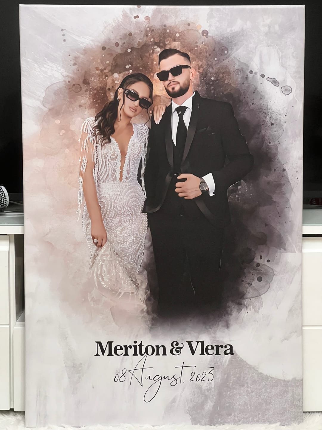Customer photo review of Euer Foto als Aquarell | personalisierbares Poster