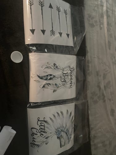 Customer photo review of Arrows, Dreamcatcher & Headdress Name Print