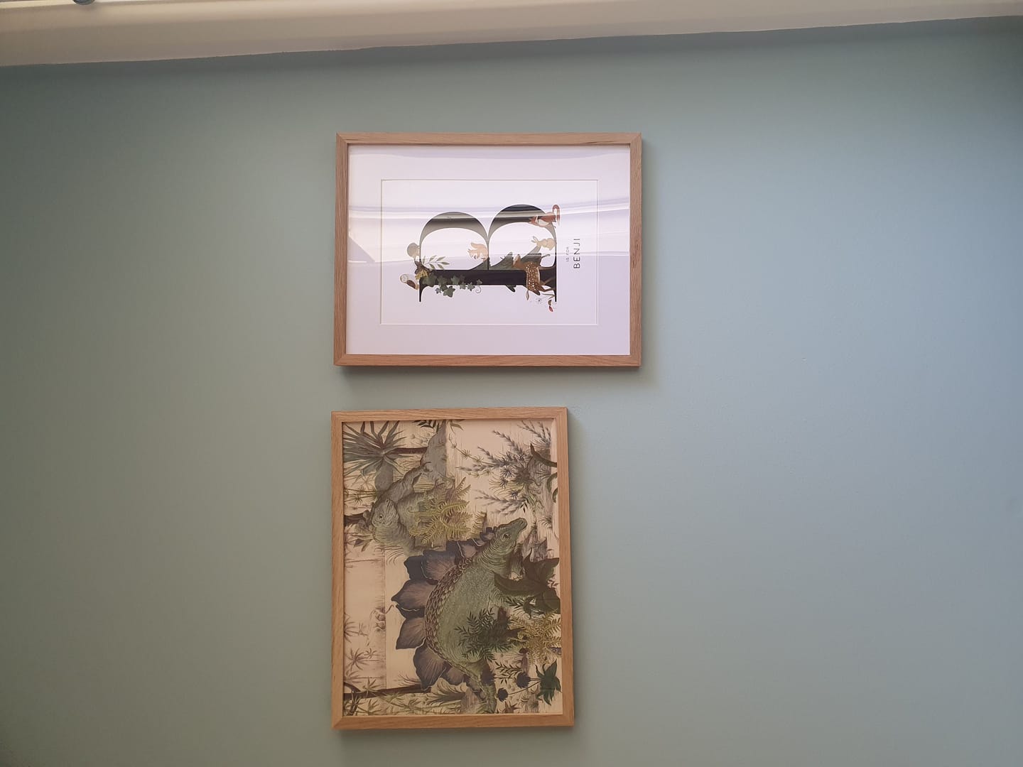 Customer photo review of Forest Animal Letter & Name Print