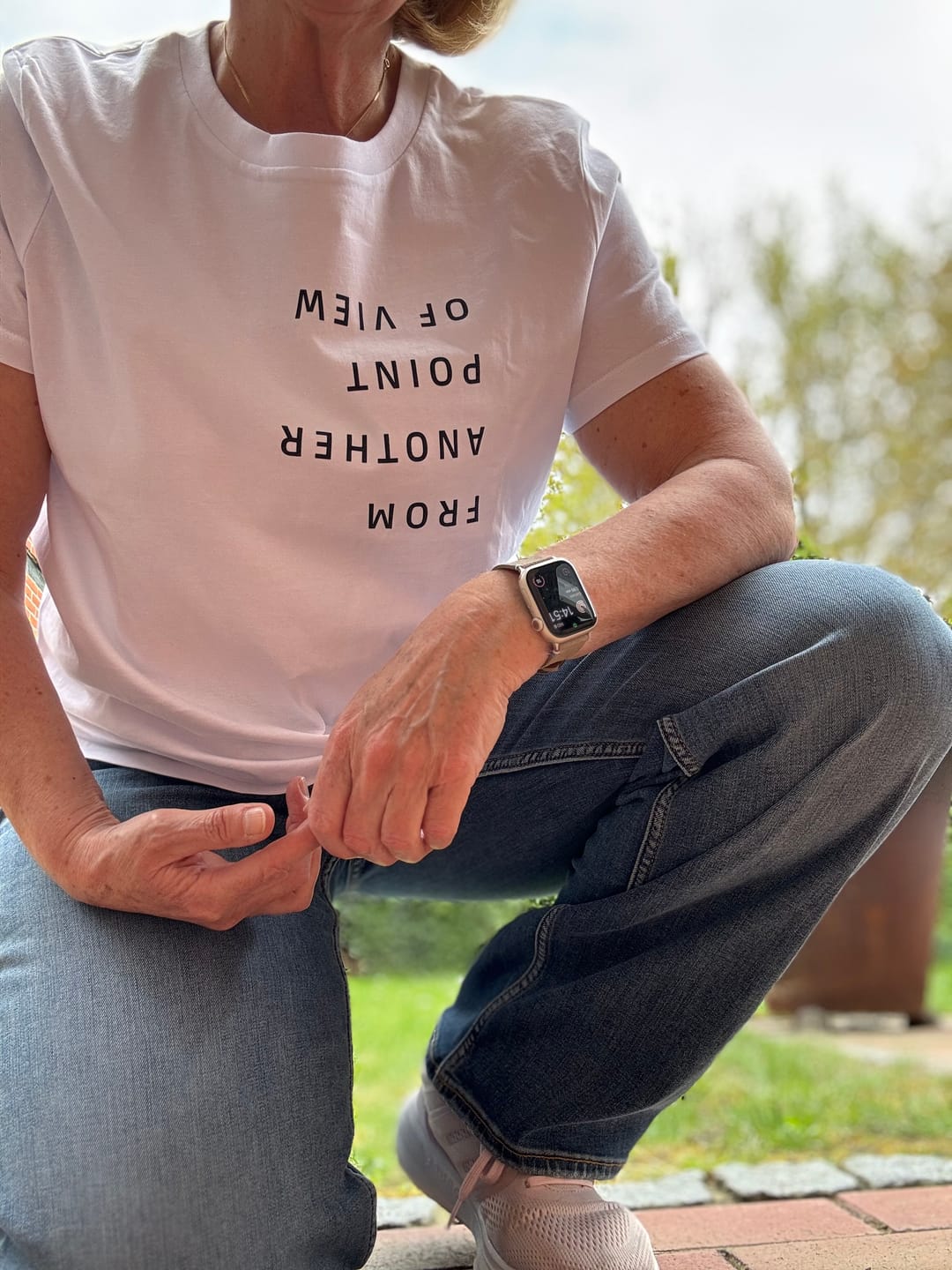 Customer photo review of Damen T-Shirt fashion fit "FROM ANOTHER POINT OF VIEW"
