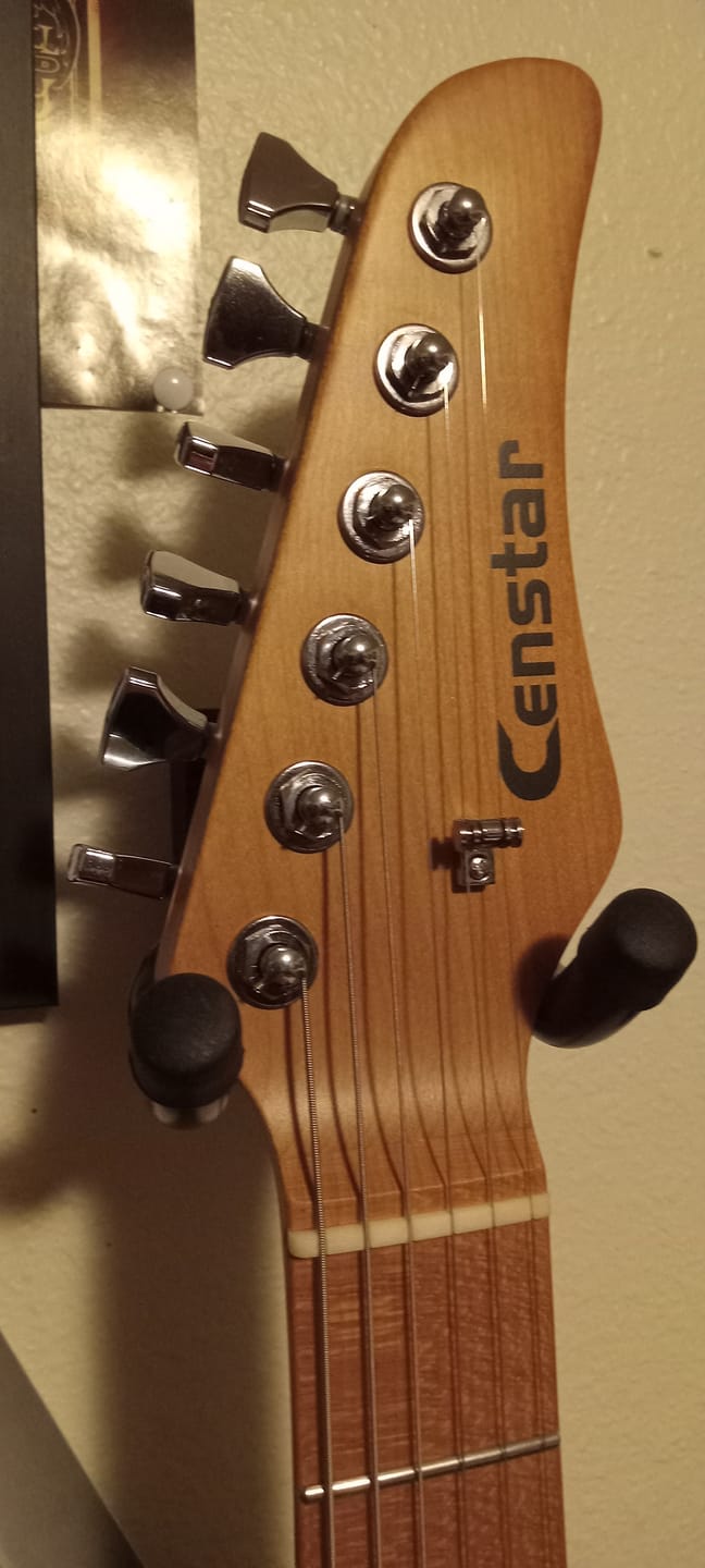 Customer photo review of Guitar Tuner Upgrade Kit for 6 Inline Headstocks (10mm Post Hole)