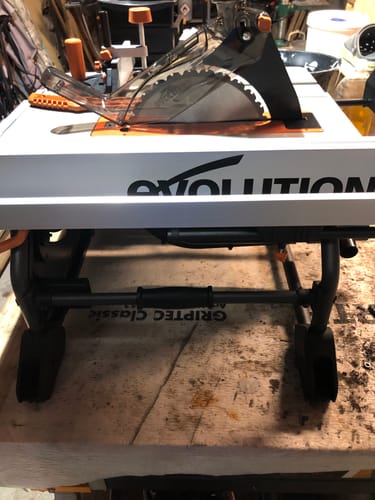 Customer photo review of Scie sur table Evolution R255TBL+ 255mm avec lame multi-matériaux TCT