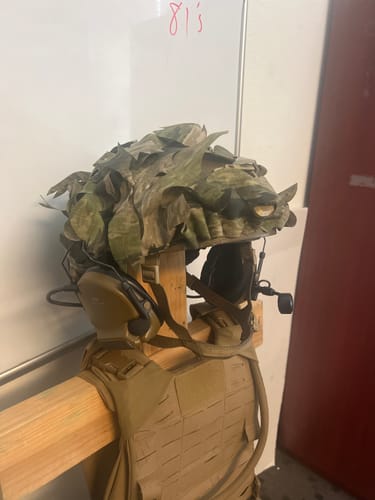 Customer photo review of Predator Ghillie™ Helmet Cover