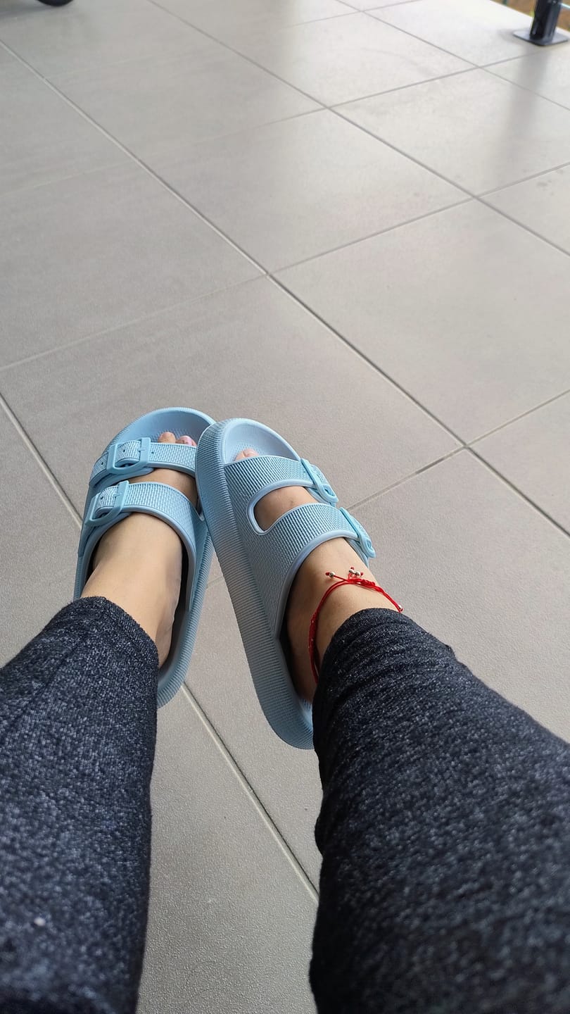 Customer photo review of Cushion Sandals - Cloud Slides