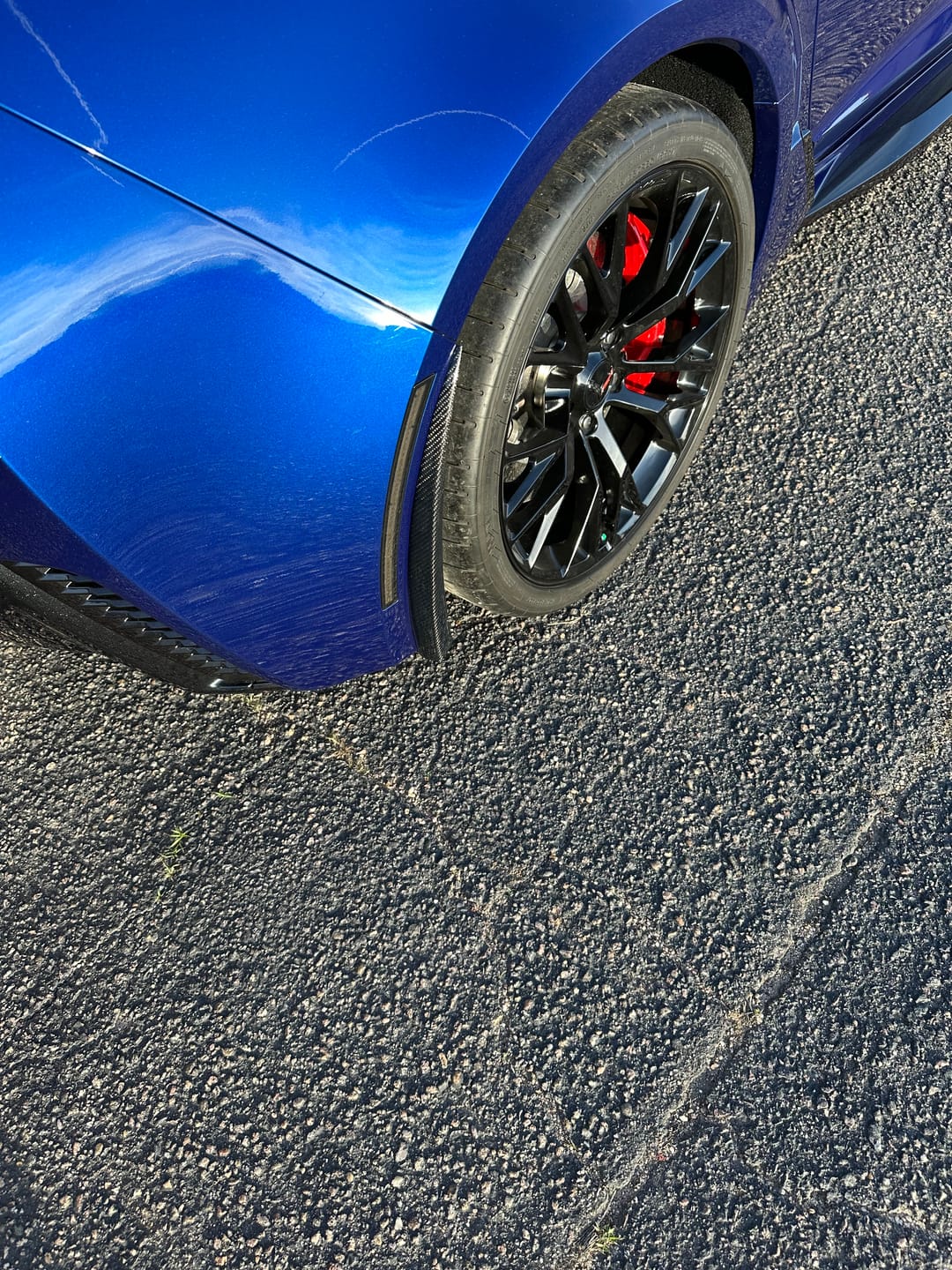 Customer photo review of Corvette C7 Extended Front & Rear Splash Guards
