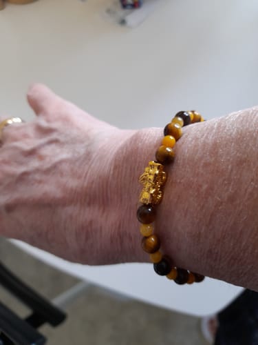 Customer photo review of BRACELET ABONDANCE PIXIU Œil de tigre et jade