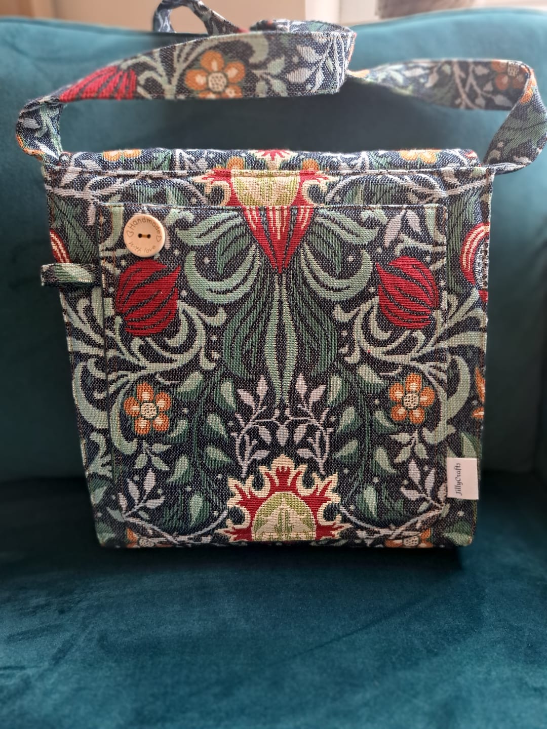 Customer photo review of William Morris Persian Design Tapestry Fabric