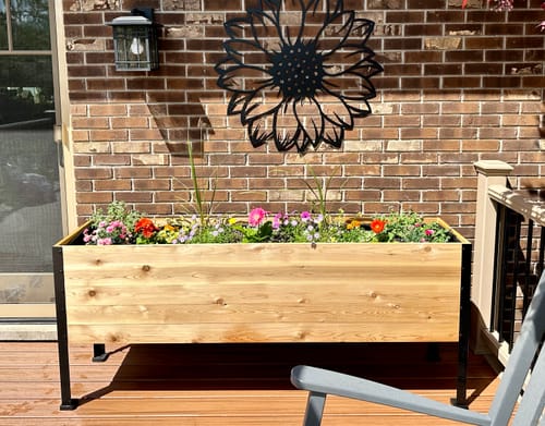 Customer photo review of 18" x 72" Raised Garden Bed