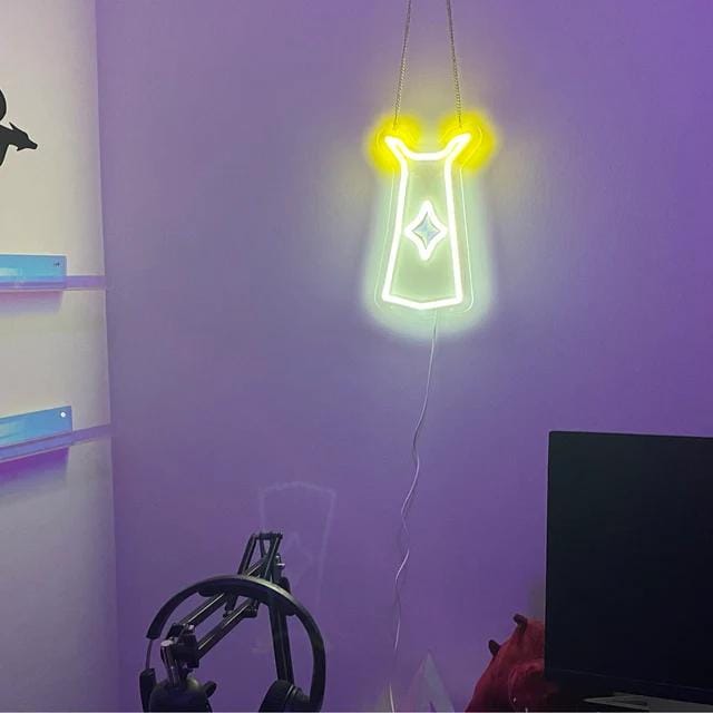 Customer photo review of PRAYER SKILLCAPE LED NEON SIGN