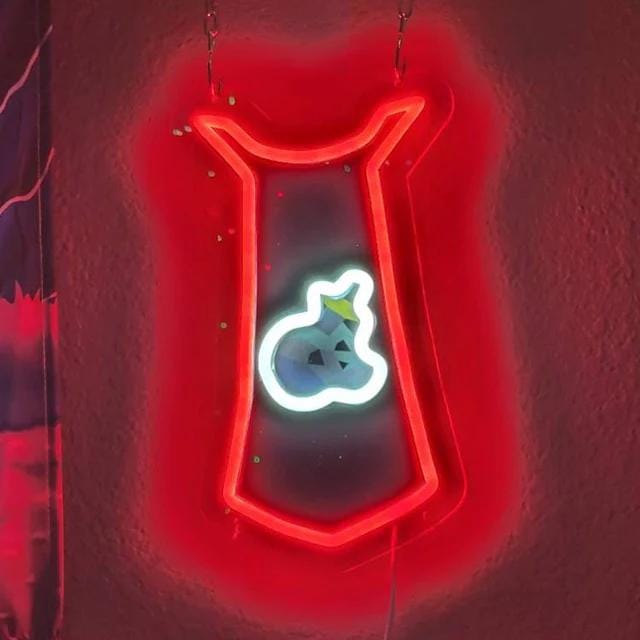 Customer photo review of SLAYER SKILLCAPE LED NEON SIGN