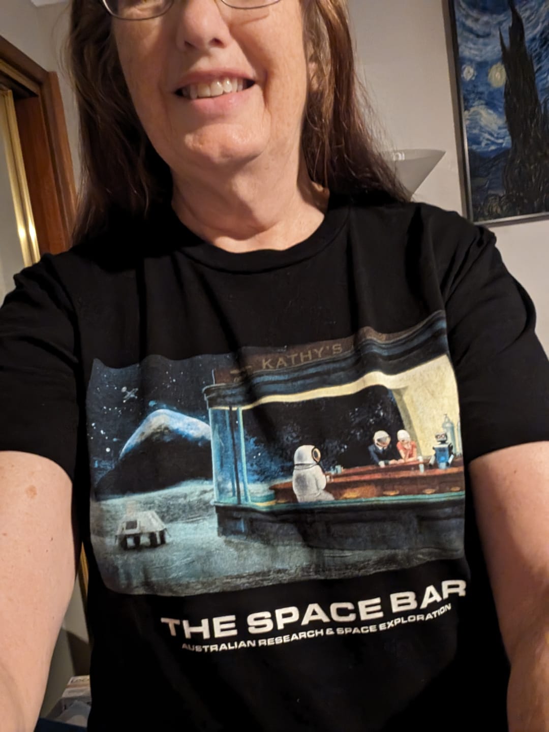 Customer photo review of Space Bar Tee Black