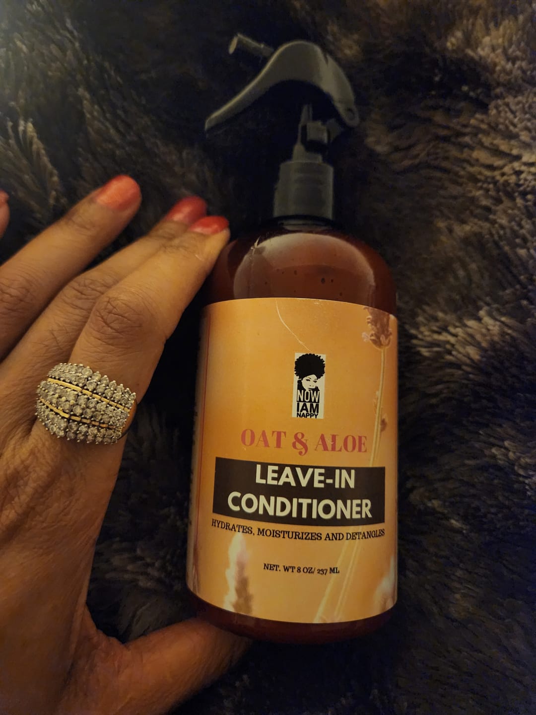 Customer photo review of Oat and Aloe Hydrating Leave-in Conditioner