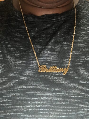 Customer photo review of Personalized Name Necklace