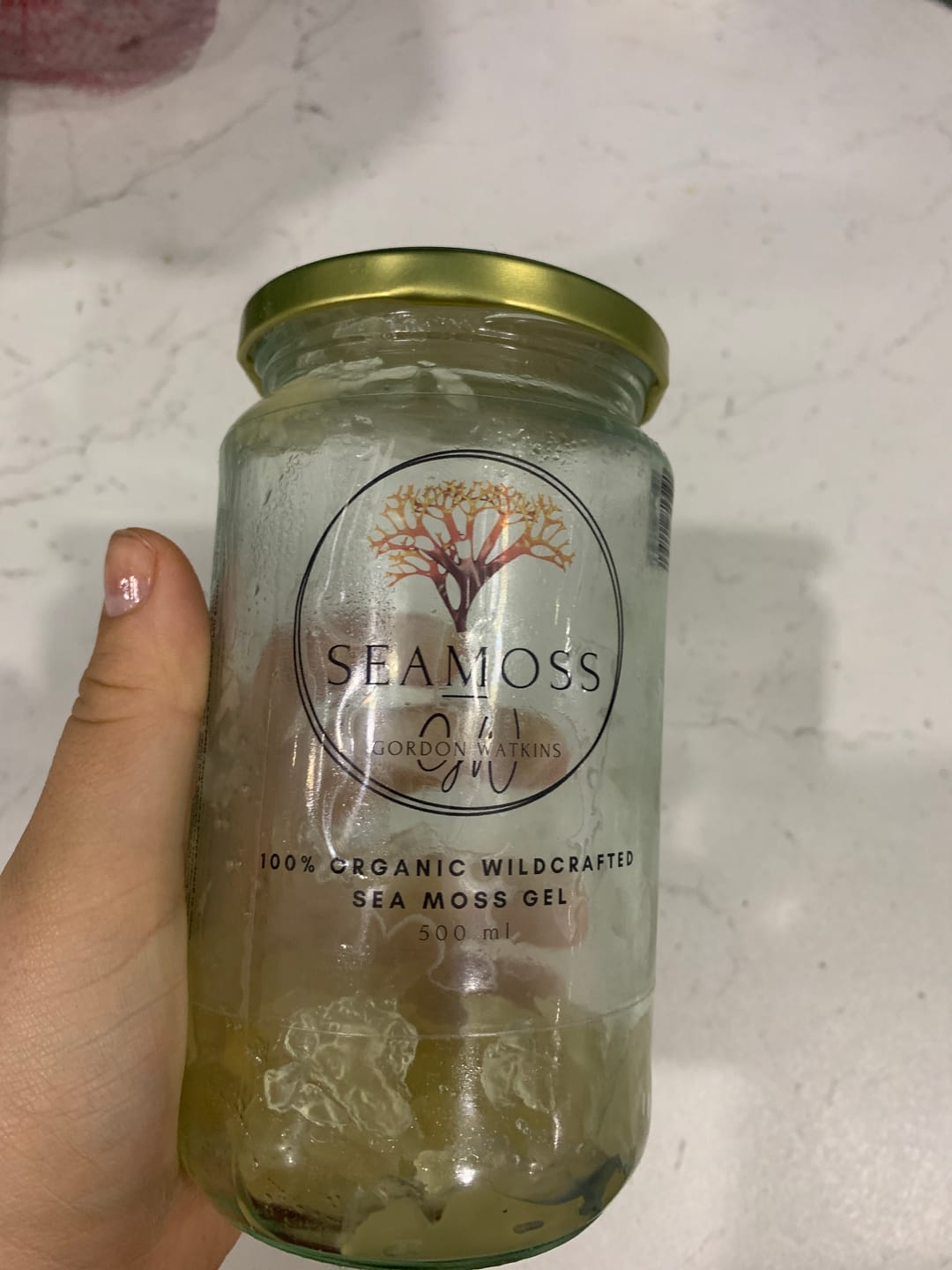 Customer photo review of Gold Sea Moss Gel - Made With Certified Organic Wildcrafted Sea Moss