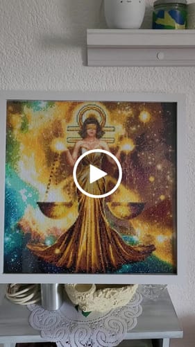 Customer video review of 5D Diamond Painting AB Steine Sternzeichen