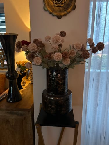 Fotorecensie van een klant over Zijden Kiku Bloemen - Crème Mix
