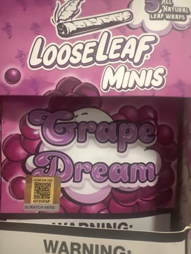Customer photo review of Grape Dream LooseLeaf 5-Pack Minis (40 Count)