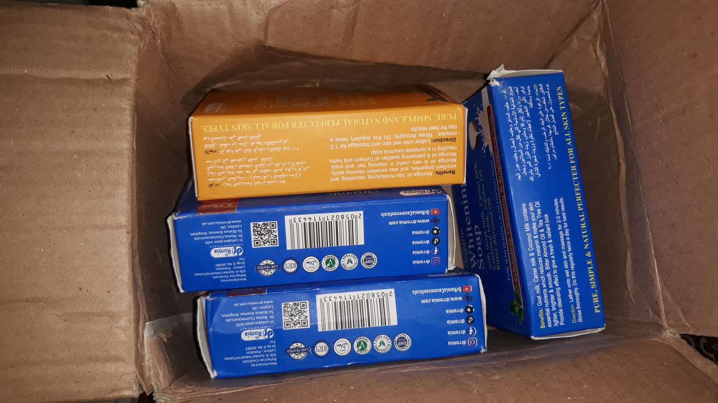 Customer photo review of Organic Whitening Soap