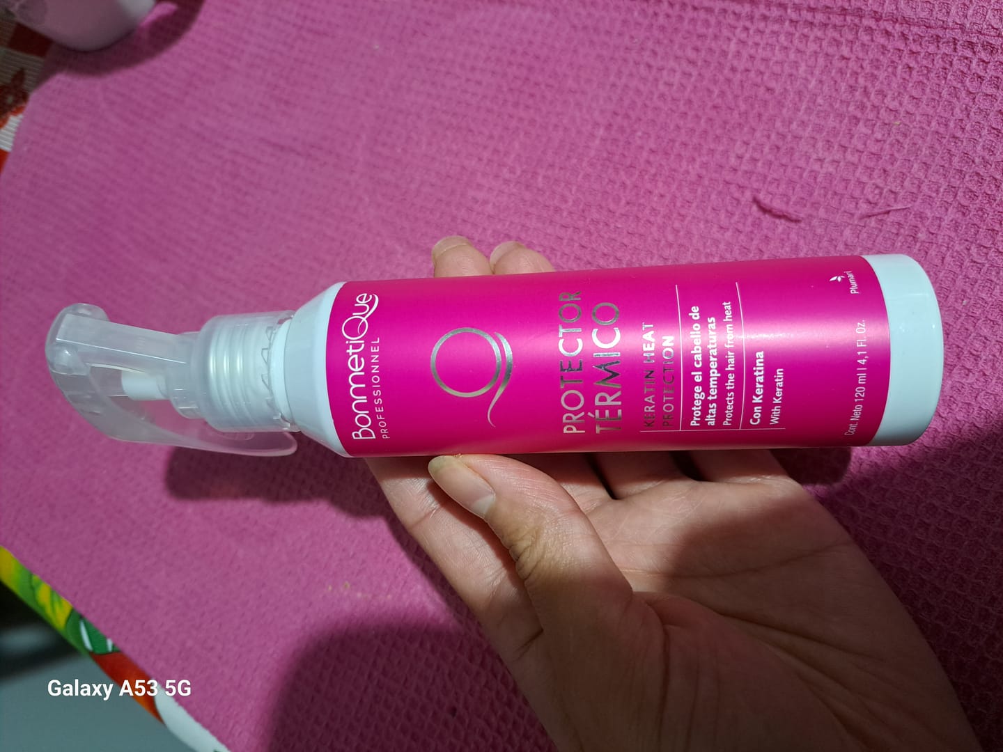 Customer photo review of Termoprotector con keratina 120ml Bonmetique