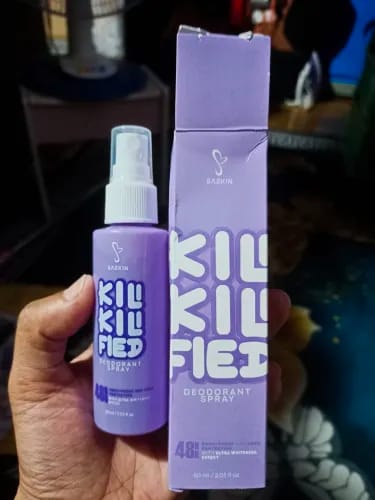 Customer photo review of KILI-KILI FIED Deodorant Spray By Sachzna