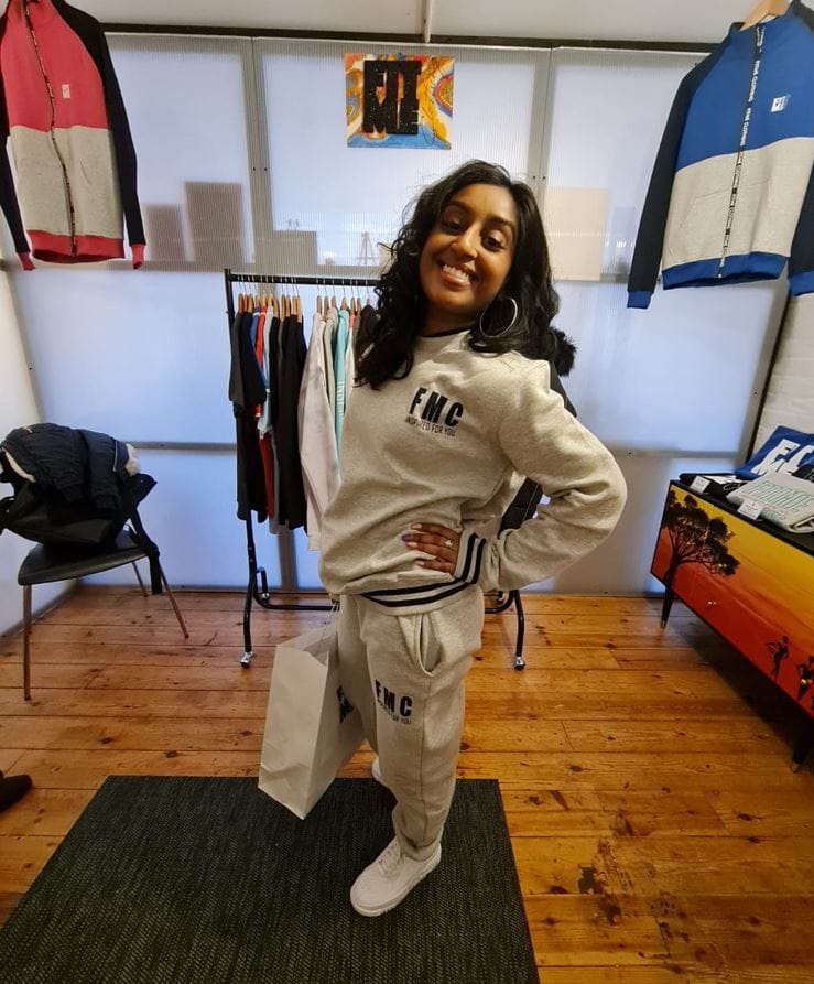 Customer photo review of FMC Grey Stripe Cuff Tracksuit