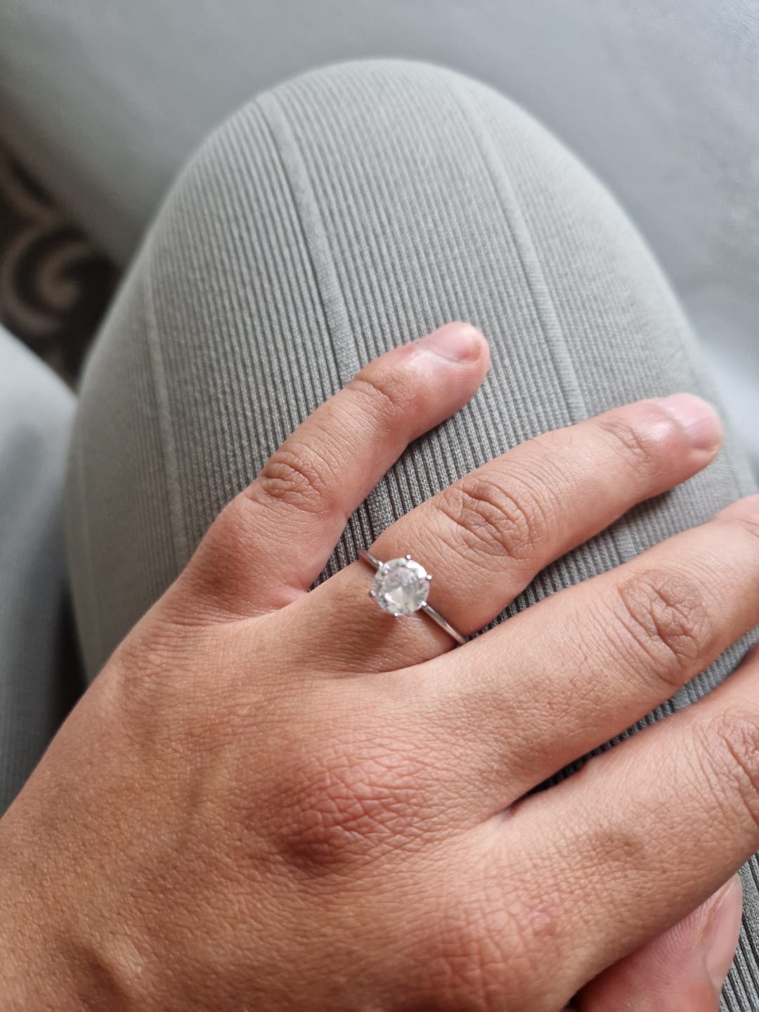 Customer photo review of Verena Ring | 18K vergoldet