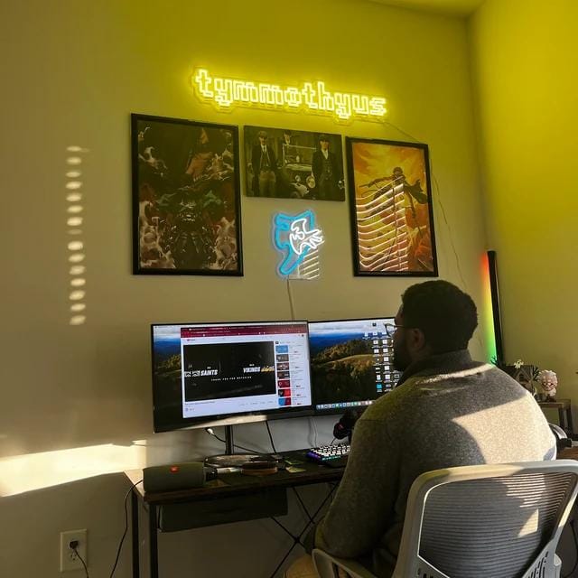 Customer photo review of CUSTOM TEXT LED NEON SIGN