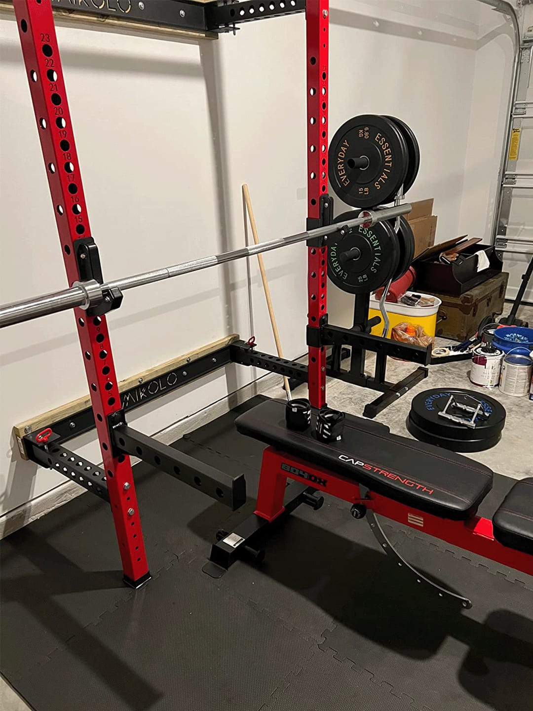 Customer photo review of FOLDGYM™ Wall Mounted Folding Squat Rack
