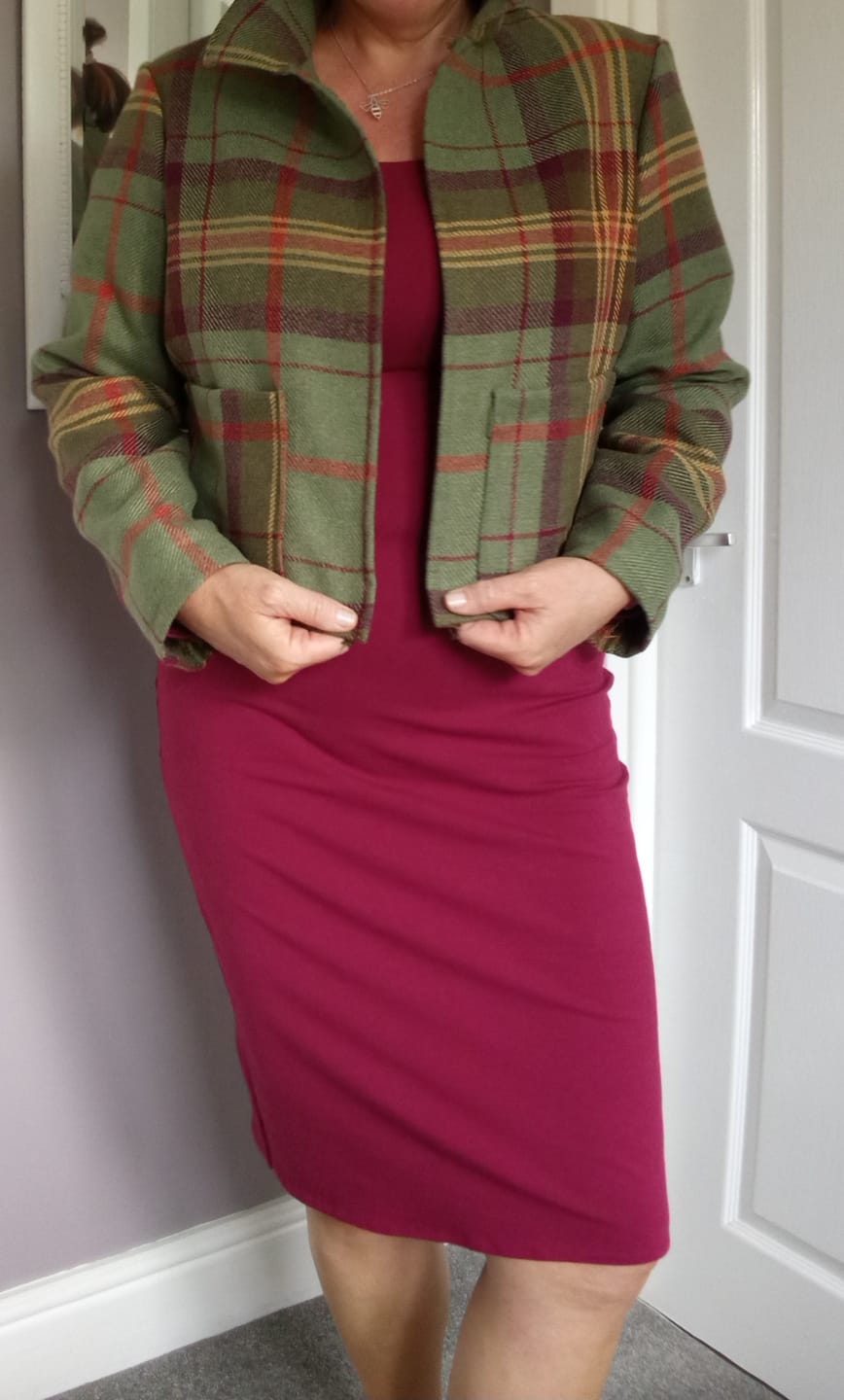 Customer photo review of Tartan Wool Touch Fabric