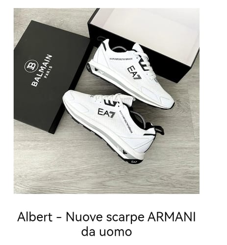 Customer photo review of Albert - Nuove scarpe ARMANI da uomo