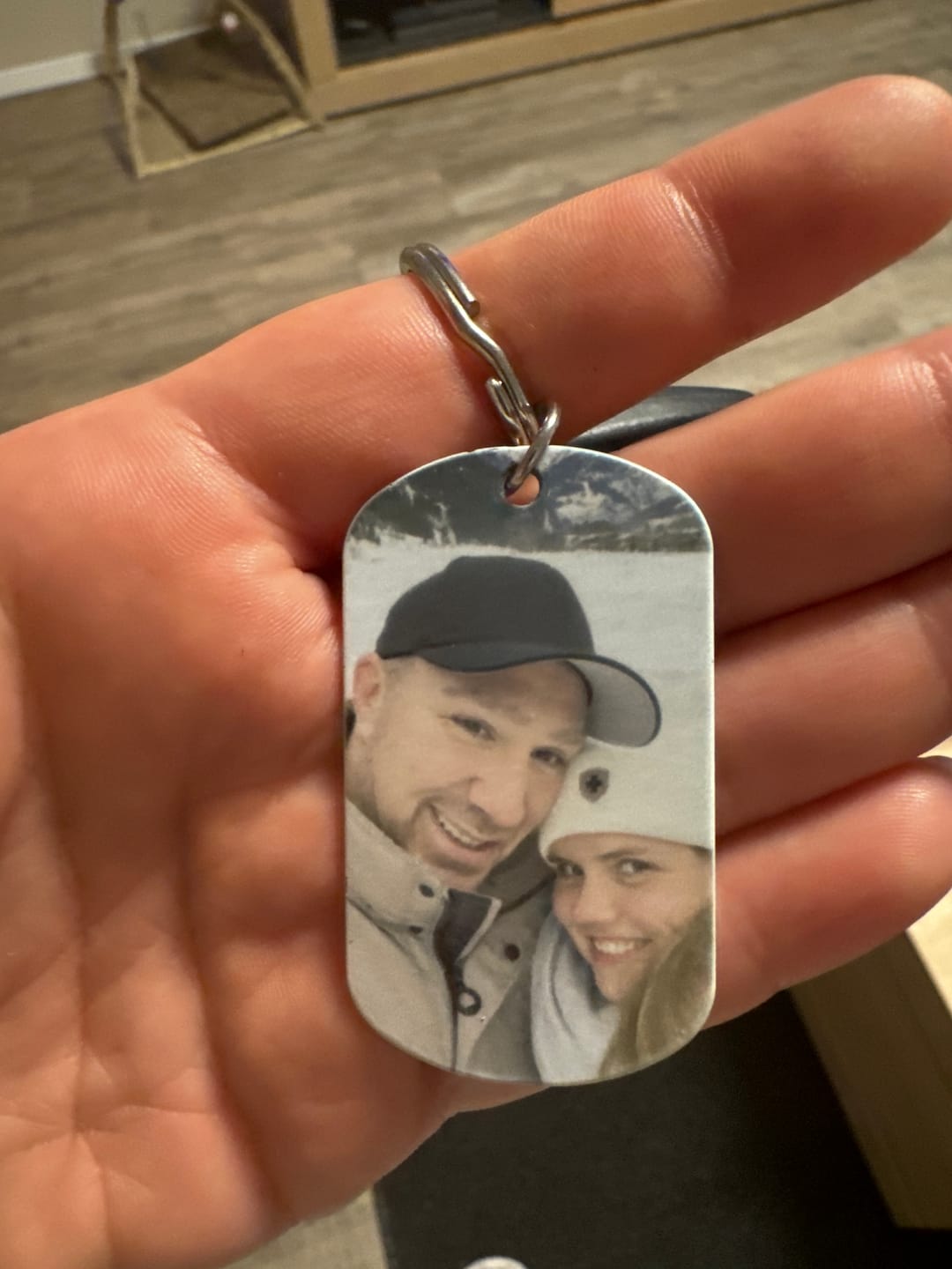 Customer photo review of Fahr vorsichtig - Paar-Schlüsselanhänger