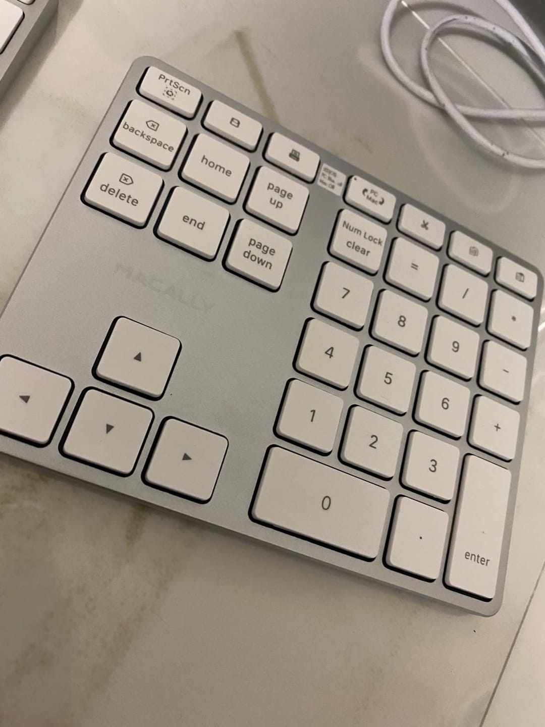 Customer photo review of Bluetooth Number Pad | 10 Key + Arrows