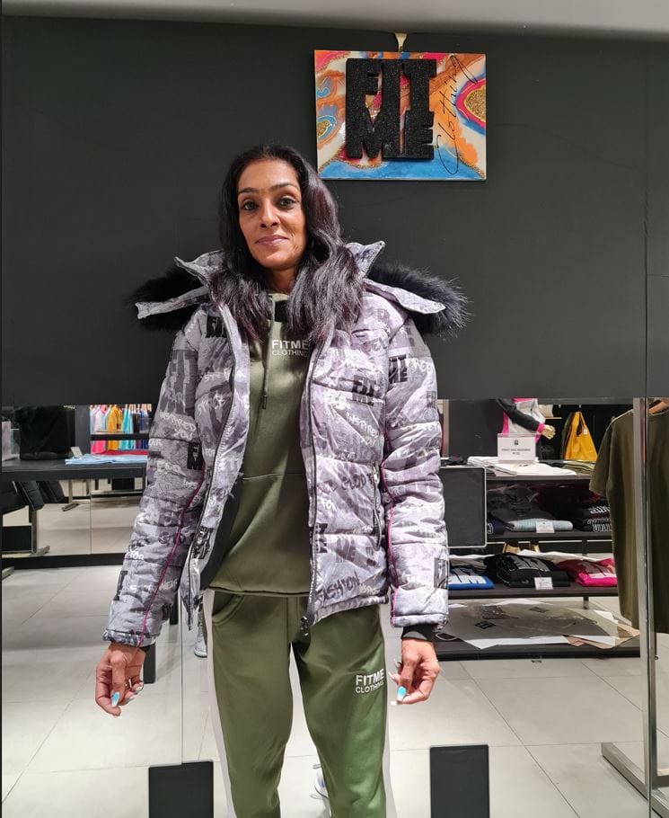 Customer photo review of Grey Street Inspired Hooded Puffer Jacket