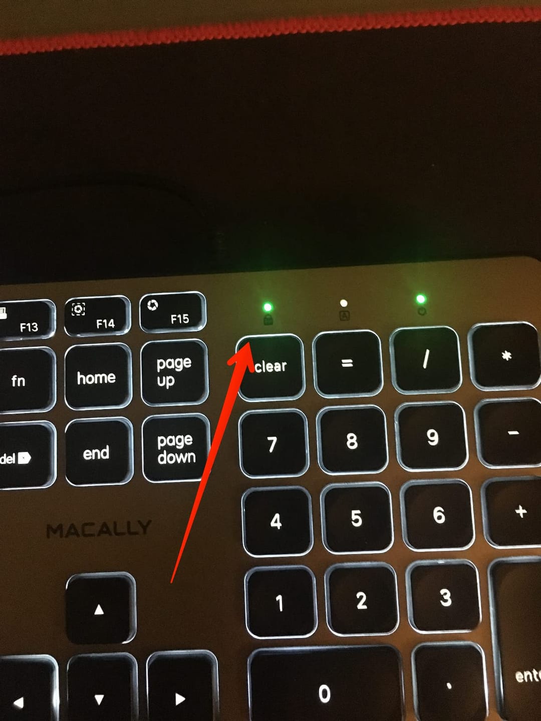 Customer photo review of Backlit Keyboard USB | FullSize/Bright