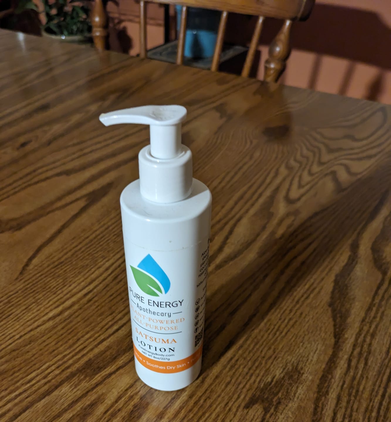 Customer photo review of Natural All Purpose Lotion 8 Oz (Satsuma)