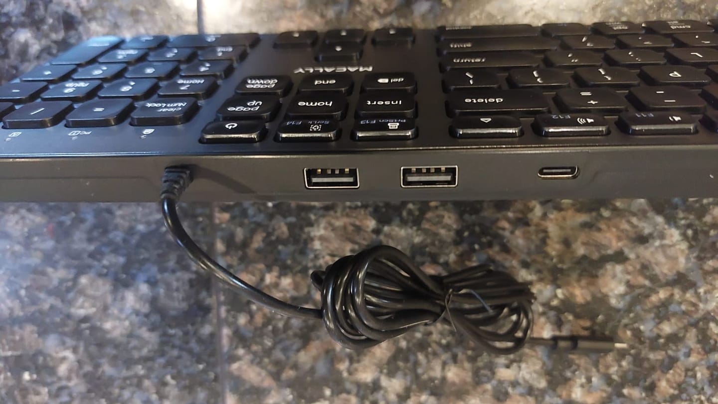 Customer photo review of USB C Keyboard | USB Hub for Mac / PC