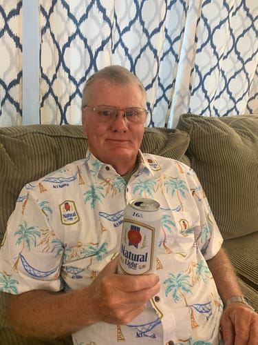 Customer photo review of Super Stretch - Island Life Natural Light Hawaiian Shirt