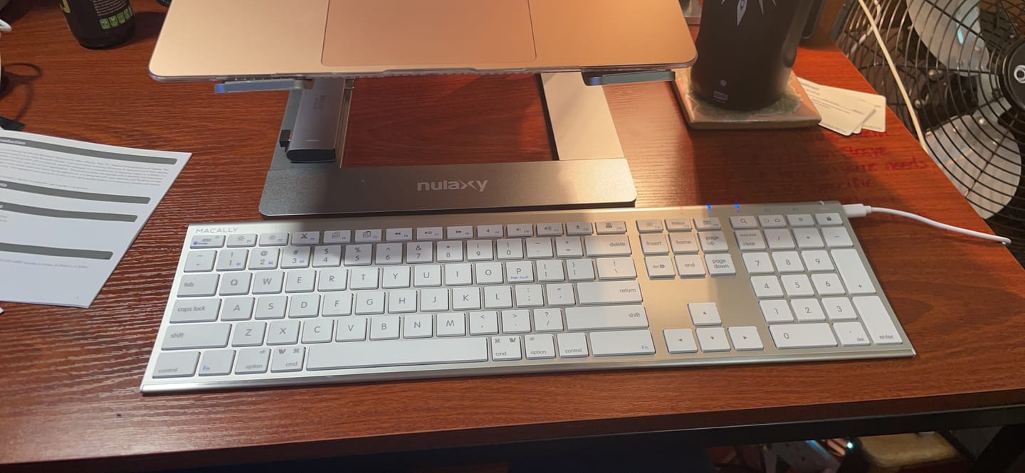 Customer photo review of The Everyday Bluetooth Keyboard for Mac
