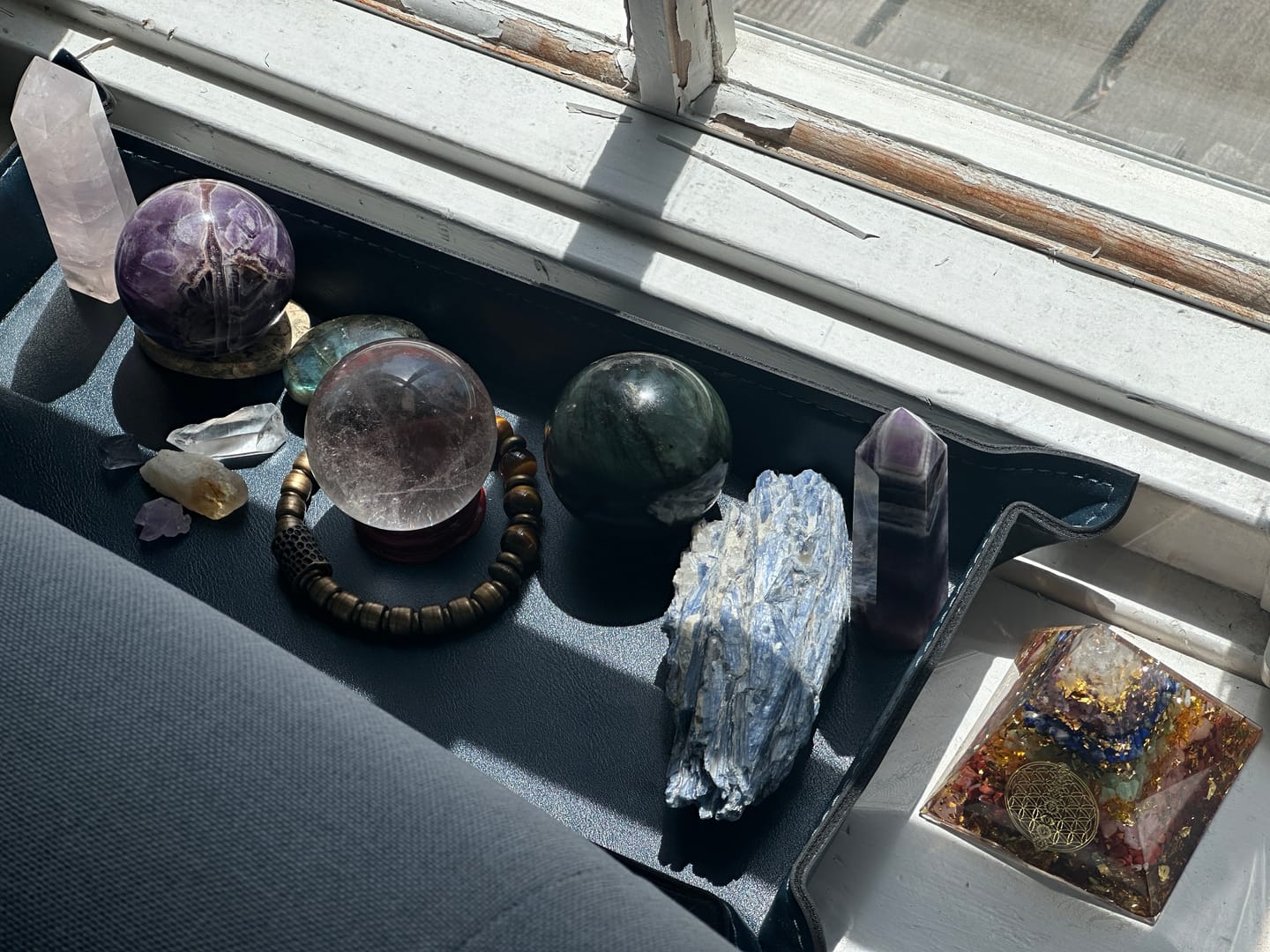 Customer photo review of Amethyst Sphere